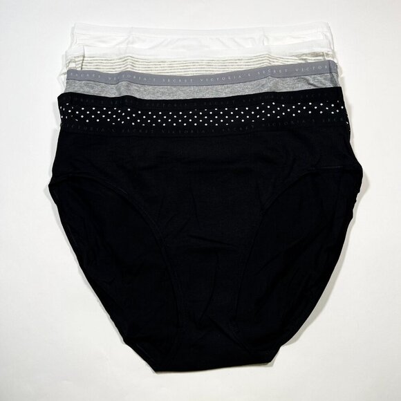 Victoria Secret XXL 2XL Brief Panties High Waist Leg Cotton Gift Set - Lot of 5 - Picture 5 of 9